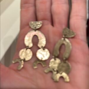 Gold Geometric Dangle Earrings